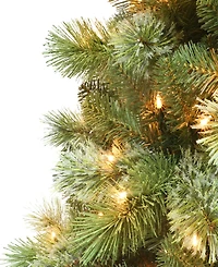Puleo Pre-Lit Pine Artificial Tree 7.5 ft