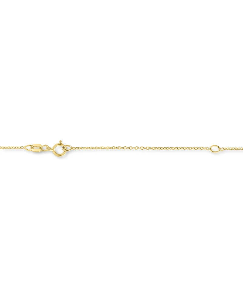 Diamond Accent Hummingbird Pendant Necklace in 14k Gold-Plated Sterling Silver, 16" + 2" extender
