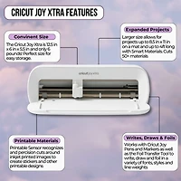 Cricut Joy Xtra and EasyPress Mini with Iron-on Vinyl Sample Pack Bundle