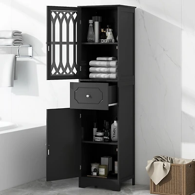 Streamdale Modern Bathroom Cabinet Mdf, Acrylic, Adjustable