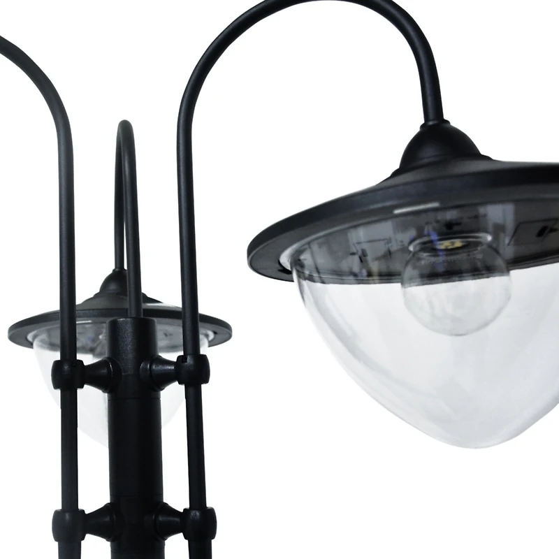 Solar Lamp Post with Planter, 6 Hour Led Lighting