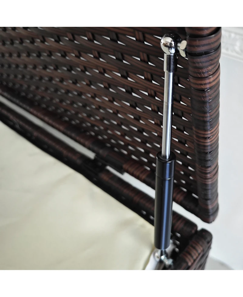 175 Gallon Outdoor Rattan Box with Inner Liner