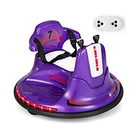 Vebreda 6V Bumper Car for Kids Toddlers Electric Ride On Vehicle with 360° Spin-Red