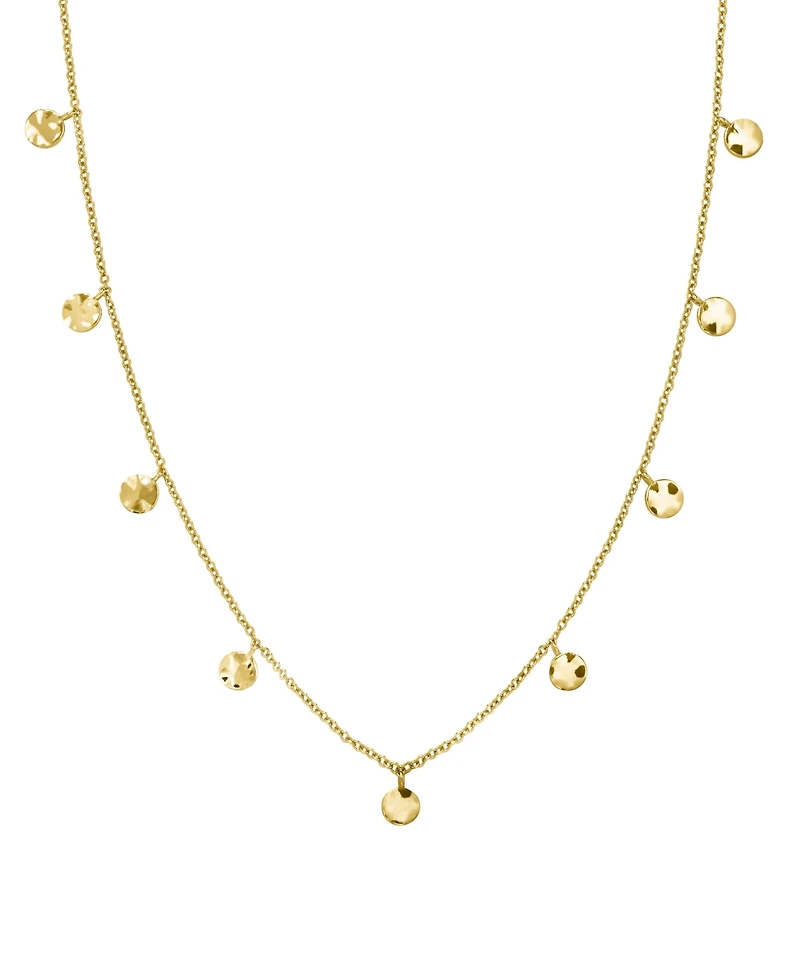 Rosefield Multi Coin Choker In 14K Yellow Gold Plated Stainless Steel
