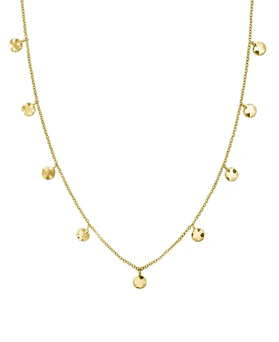 Rosefield Multi Coin Choker In 14K Yellow Gold Plated Stainless Steel
