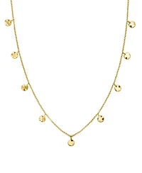 Rosefield Multi Coin Choker In 14K Yellow Gold Plated Stainless Steel