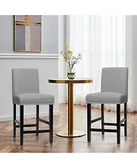 Skonyon 25 Inch Kitchen Chairs with Rubber Wood Legs