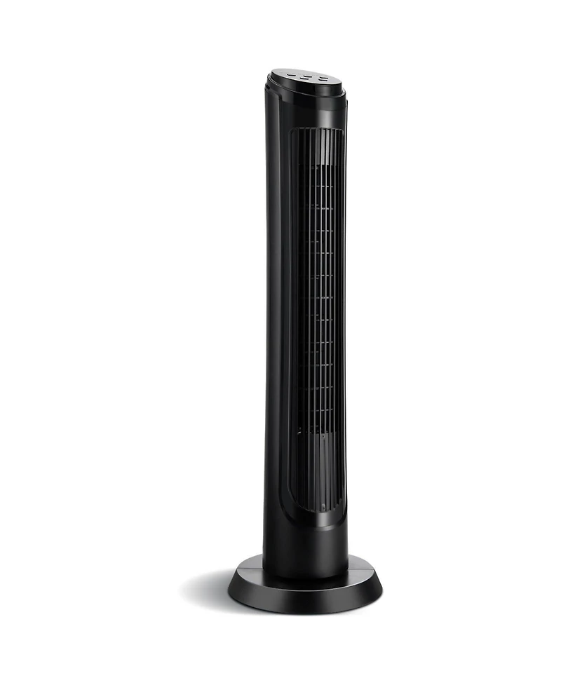 Skonyon 40 Inch Tower Fan with Remote 75° Oscillating Fan with 3 Wind Modes and 4 Wind Speeds-Black