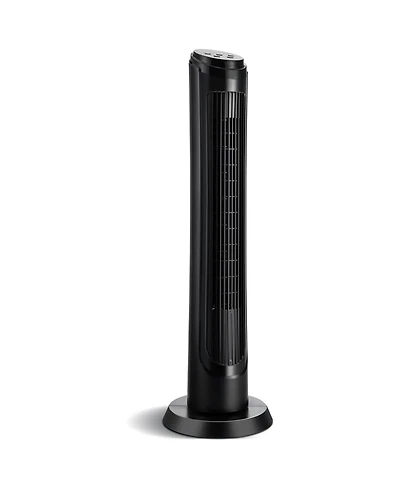 Skonyon 40 Inch Tower Fan with Remote 75° Oscillating Fan with 3 Wind Modes and 4 Wind Speeds-Black
