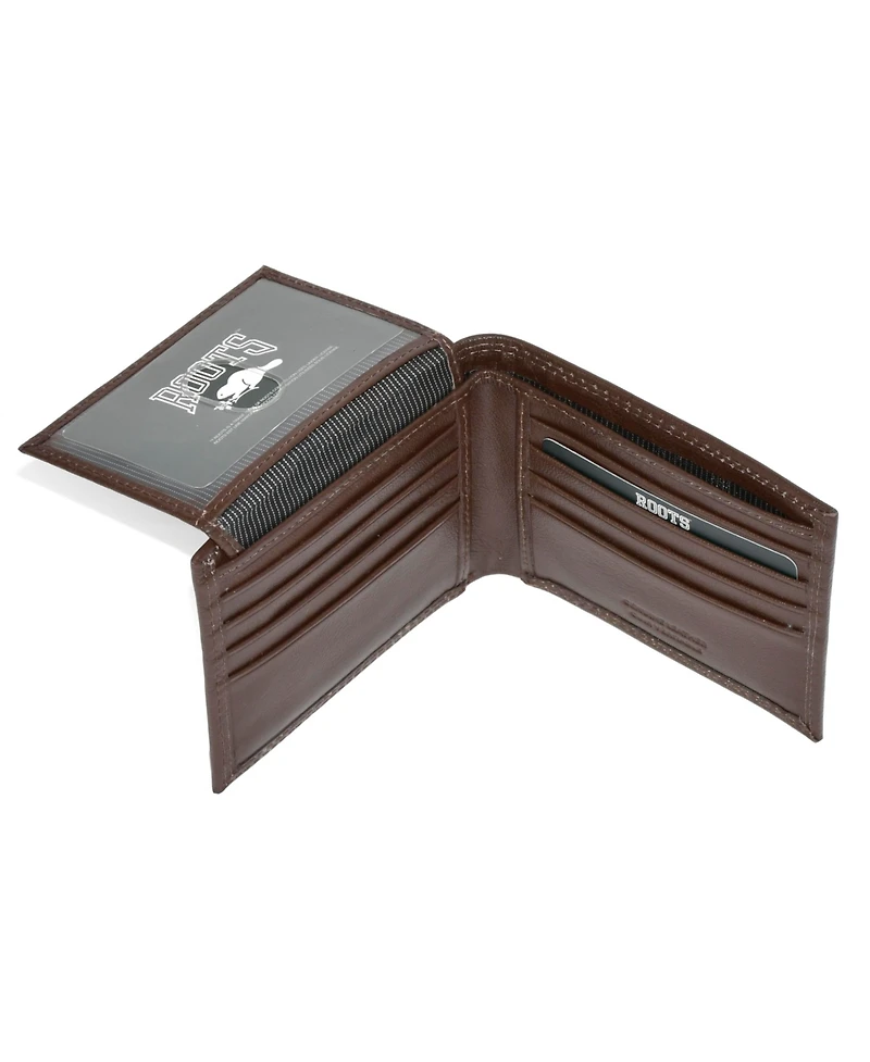 Roots Men's Leather Slim Wallet