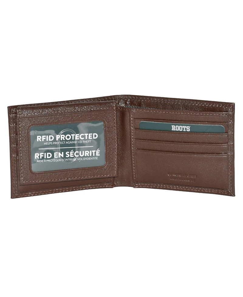 Roots Men's Leather Slim Wallet