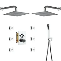 Casainc Single Handle 1-Spray Thermostatic 4-function Shower Faucet