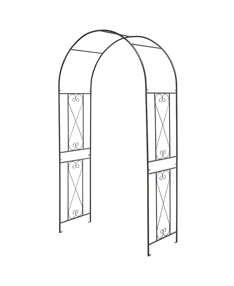 Givimo Garden Arch Arbor Trellis Patio Plant Stand Rack Archway-Black