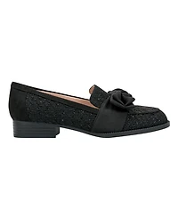 Bandolino Women's Lindio Bow Slip On Tailored Loafers