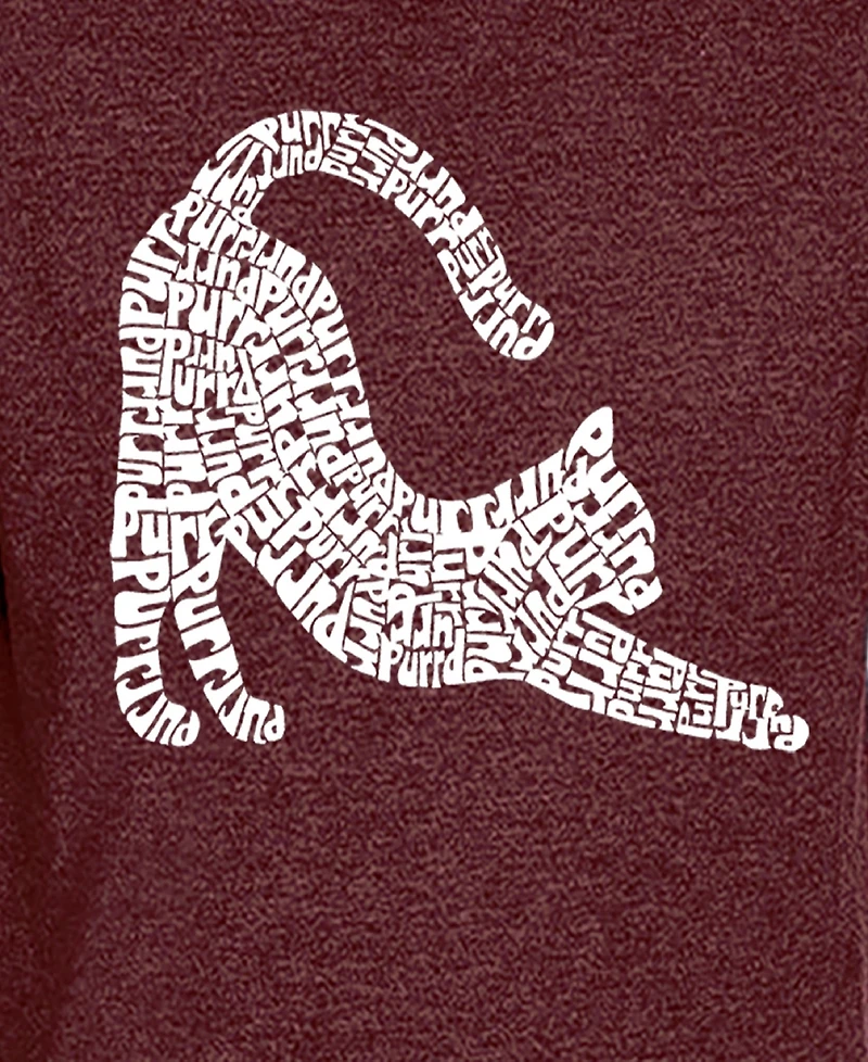 La Pop Art Men's Stretching Cat Premium Blend Word T-Shirt