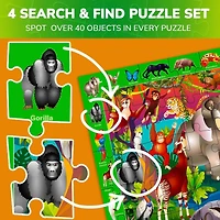 Quokka 4 x 60 Pieces Puzzles for Kids Ages 4-6 - Educational Search & Find Toy
