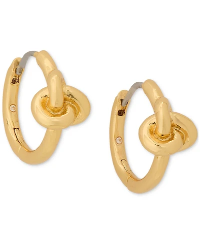 Kate Spade New York Small Knotted Huggie Hoop Earrings, 0.62"