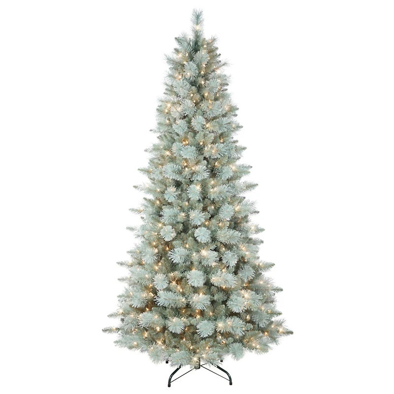 Puleo 7.5-ft. Stratford Pine Tree with 500 Clear Lights & Stand