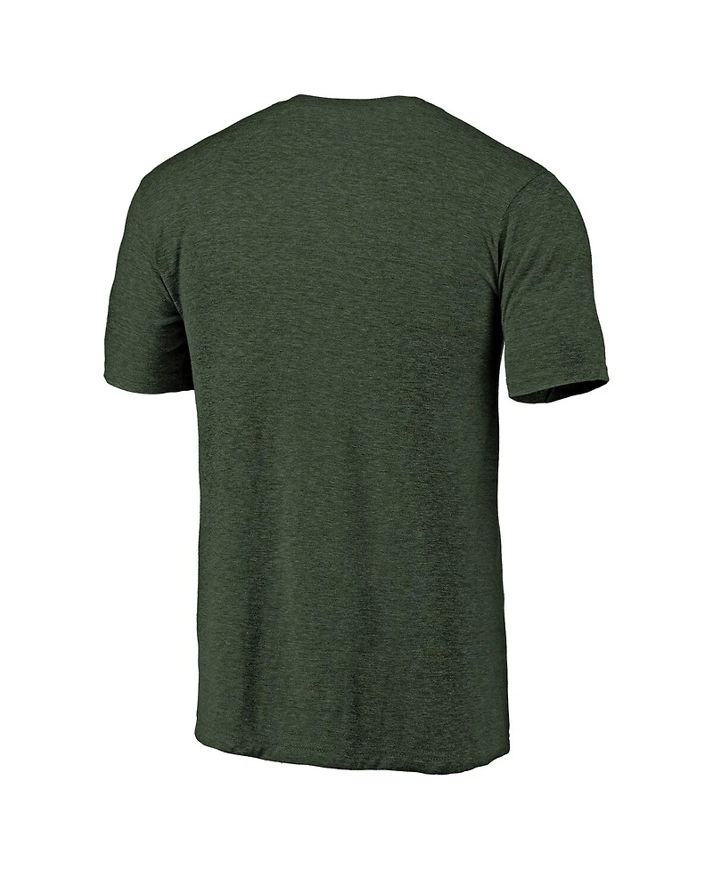 Fanatics Men's Green Portland Timbers Distressed Primary Logo Tri-Blend T-Shirt