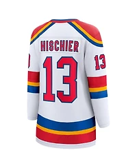 Fanatics Women's Nico Hischier White New Jersey Devils Captain Patch Special Edition 2.0 Breakaway Player