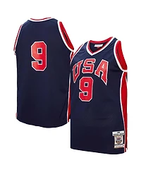 Mitchell & Ness Men's Michael Jordan Navy Usa Basketball 1984 Authentic Jersey