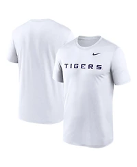 Nike Men's White Lsu Tigers Primetime Legend Wordmark T-Shirt