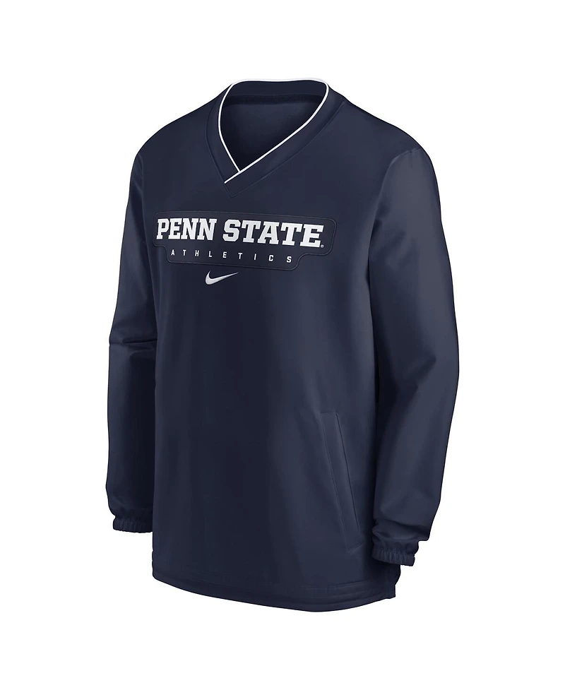 Nike Men's Navy Penn State Nittany Lions 2024 Sideline Pullover Wind shirt