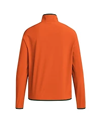 Adidas Men's Orange Miami Hurricanes Coaches Sideline Half-Zip Jacket