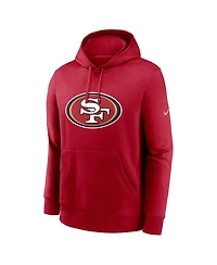Nike Men's Scarlet San Francisco 49ers Club Logo Pullover Hoodie