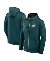 Fanatics Men's Green Philadelphia Eagles Defender Full-Zip Hoodie