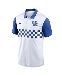 Nike Men's White Kentucky Wildcats Primetime Campus Vapor Performance Polo