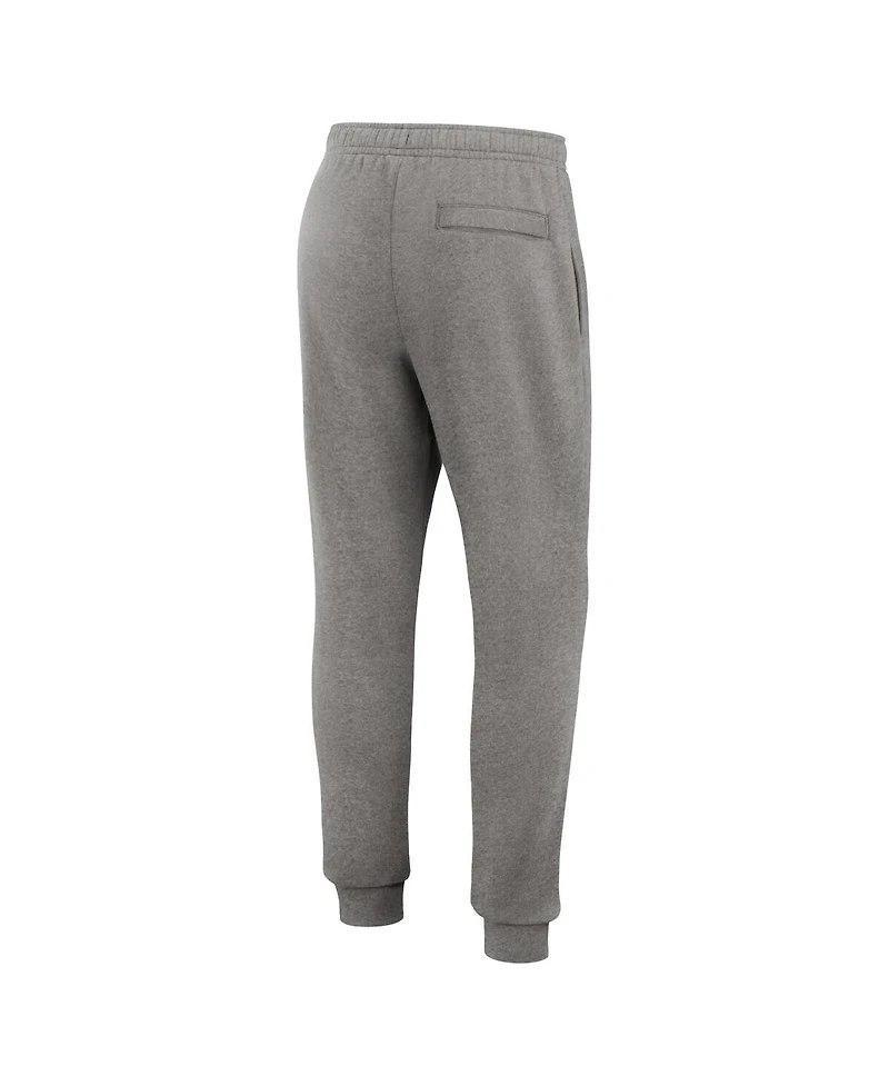 Nike Men's Heather Gray Clemson Tigers Primetime Club Fleece Jogger Pants