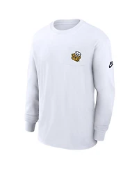Nike Men's White Michigan Wolverines Legacy Max90 Pocket Long Sleeve T-Shirt