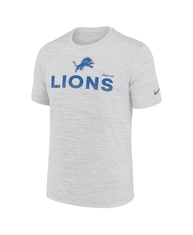 Nike Men's White Detroit Lions Blitz Velocity Modern Performance T-Shirt