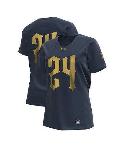 Under Armour Women's Navy Notre Dame Fighting Irish 2024 Shamrock Series Replica Jersey