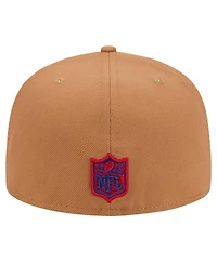 New Era Men's Tan York Giants Color Pack 59FIFTY Fitted Hat with Side Patch