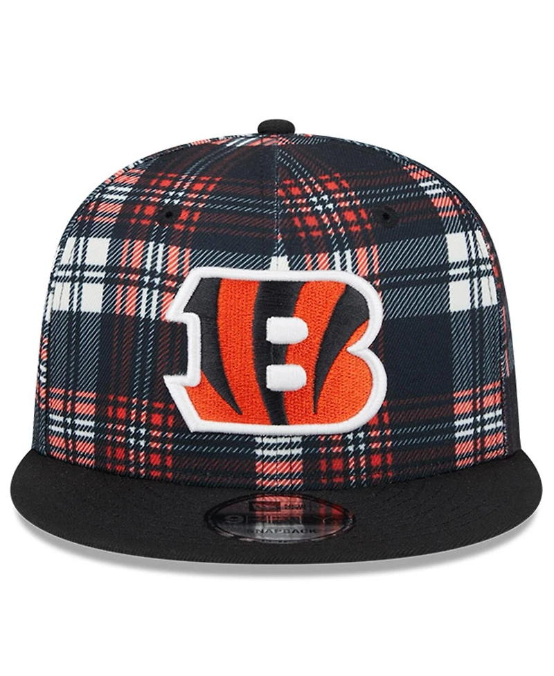 New Era Men's Black Cincinnati Bengals 2024 Sideline Statement 9FIFTY Snapback Hat