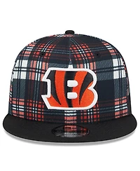 New Era Men's Black Cincinnati Bengals 2024 Sideline Statement 9FIFTY Snapback Hat