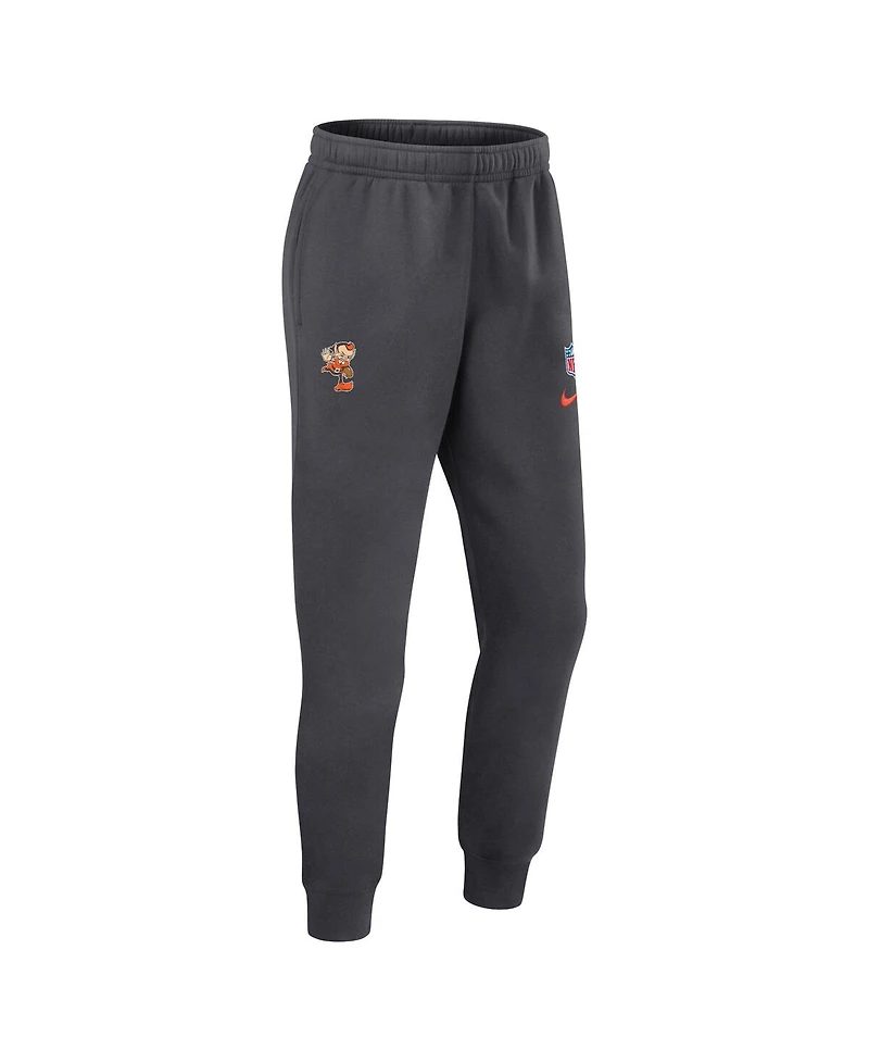 Nike Men's Anthracite Cleveland Browns 2024 Sideline Club Pants