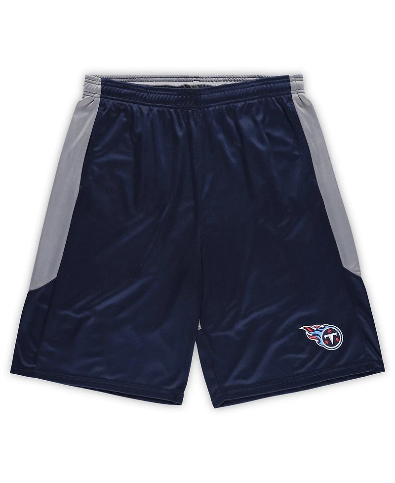 Fanatics Men's Navy Tennessee Titans Big Tall Team Logo Shorts