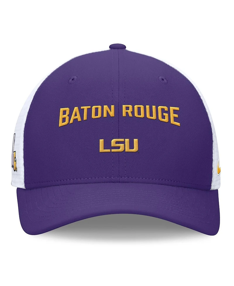 Nike Men's Purple/White Lsu Tigers Primetime City Trucker Adjustable Hat