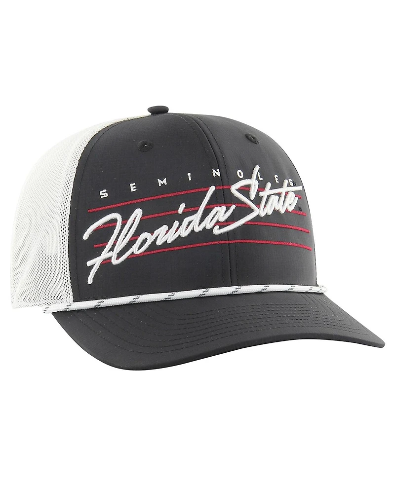 '47 Brand Men's Black Florida State Seminoles Downburst Trucker Adjustable Hat