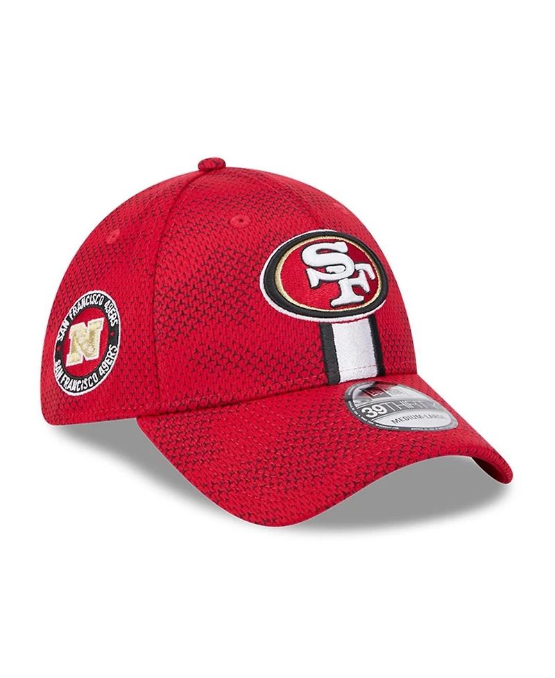 New Era Men's Scarlet San Francisco 49ers 2024 Sideline 39THIRTY Flex Hat