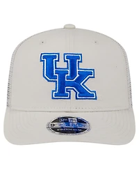 New Era Men's Stone Kentucky Wildcats Canvas 9SEVENTY Stretch-Snap Hat