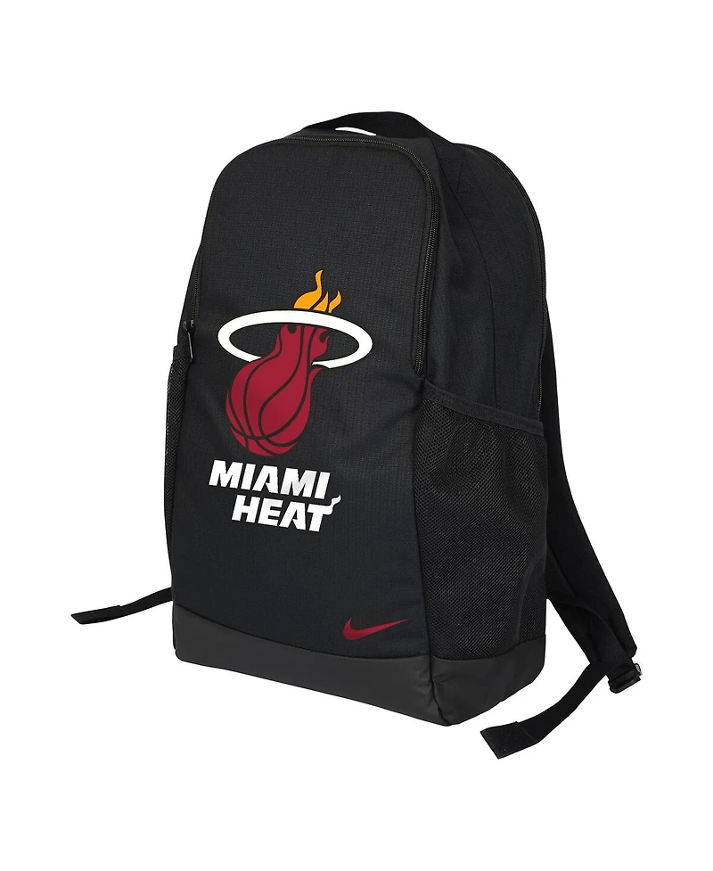 Nike Black Miami Heat Brasilia Backpack