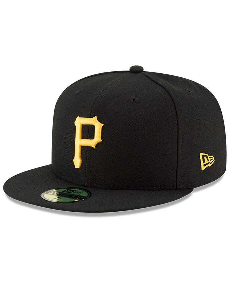 New Era Men's Black Pittsburgh Pirates National Baseball Hall of Fame 59FIFTY Fitted Hat