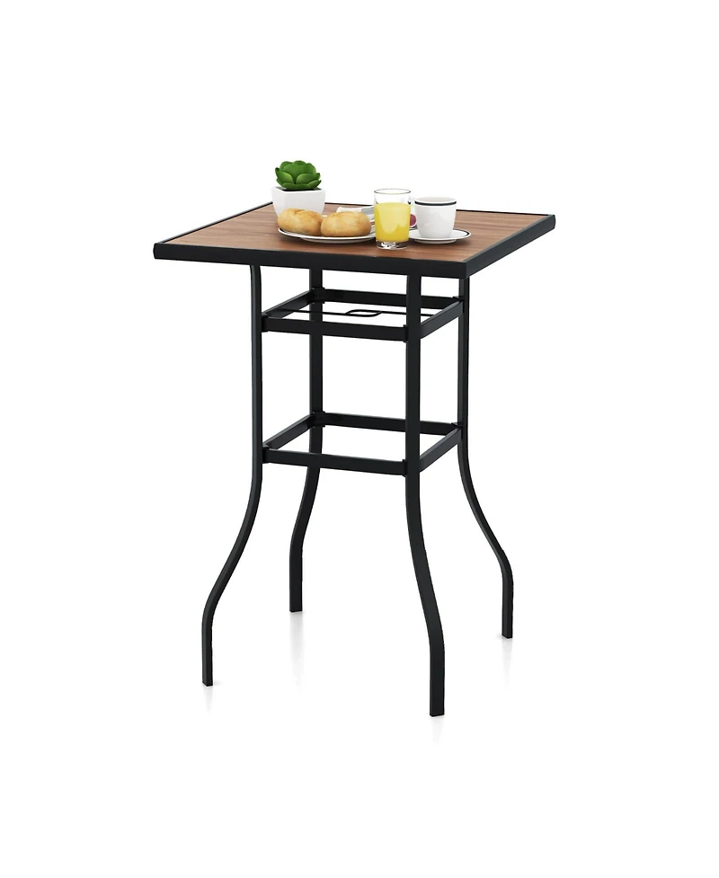 Givimo 27.5 Inches Patio Bar Table for Garden Backyard Poolside