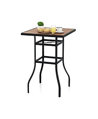 Givimo 27.5 Inches Patio Bar Table for Garden Backyard Poolside