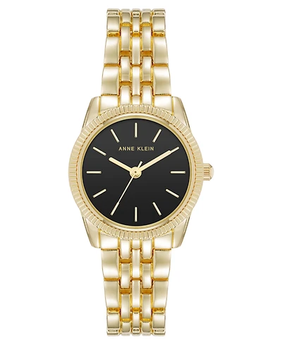Anne Klein Women's Quartz Casual Coin Edge Gold-Tone Alloy Metal Watch