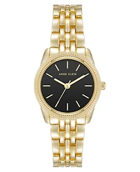 Anne Klein Women's Quartz Casual Coin Edge Gold-Tone Alloy Metal Watch